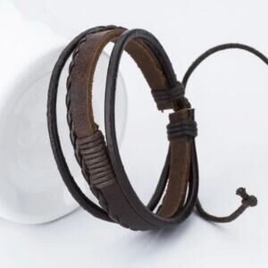 PU Leather Adjustable Bracelet Cuff